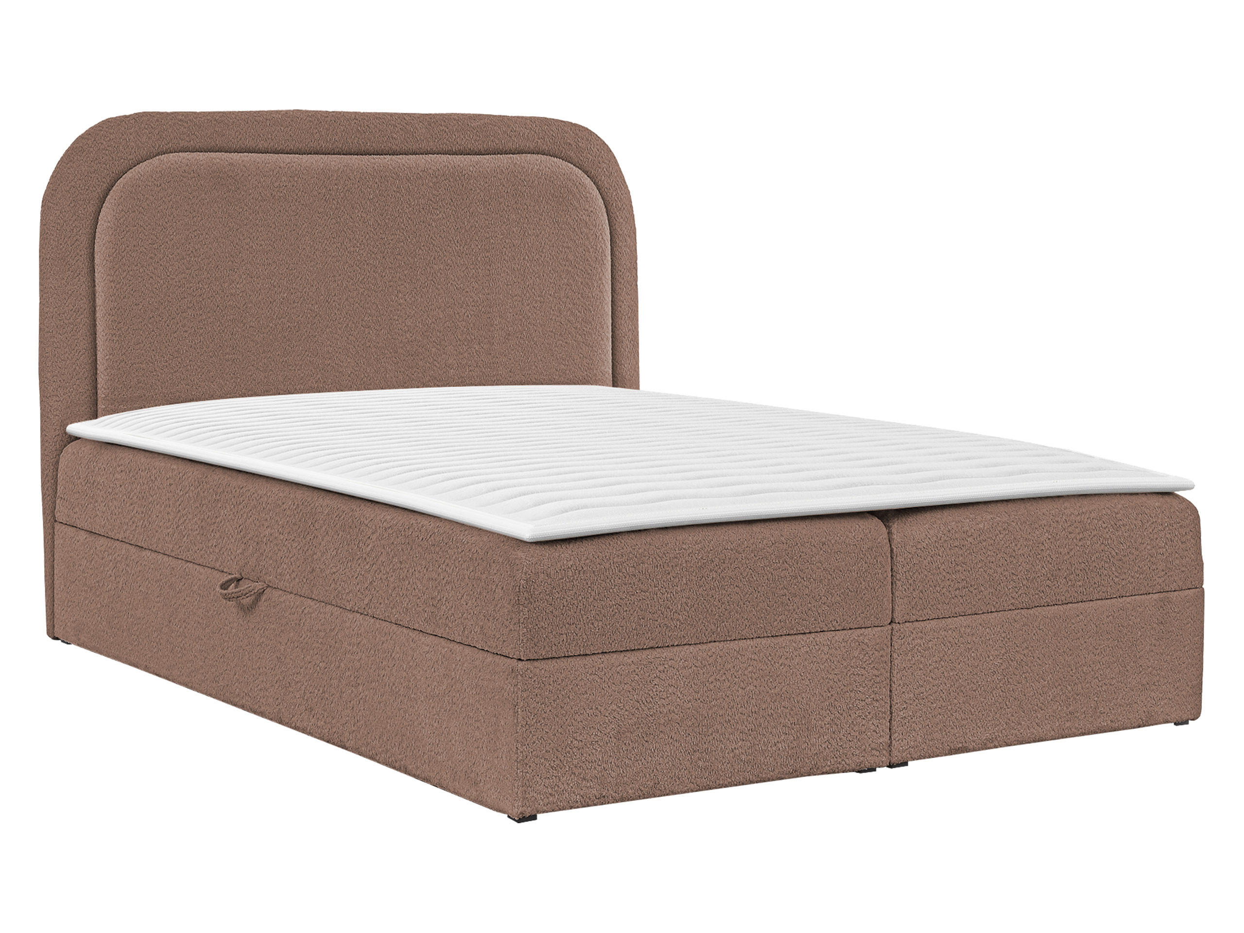 BOXBETT Bonito - Schwarz/Braun, Holz/Holzwerkstoff (200/200cm) - MIRJAN24