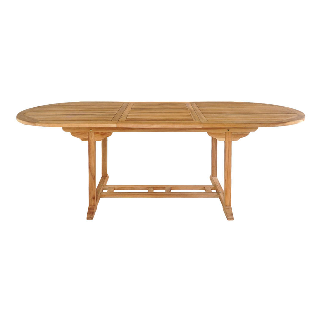 ebuy24 Gartentisch Teak 90x75x240 cm