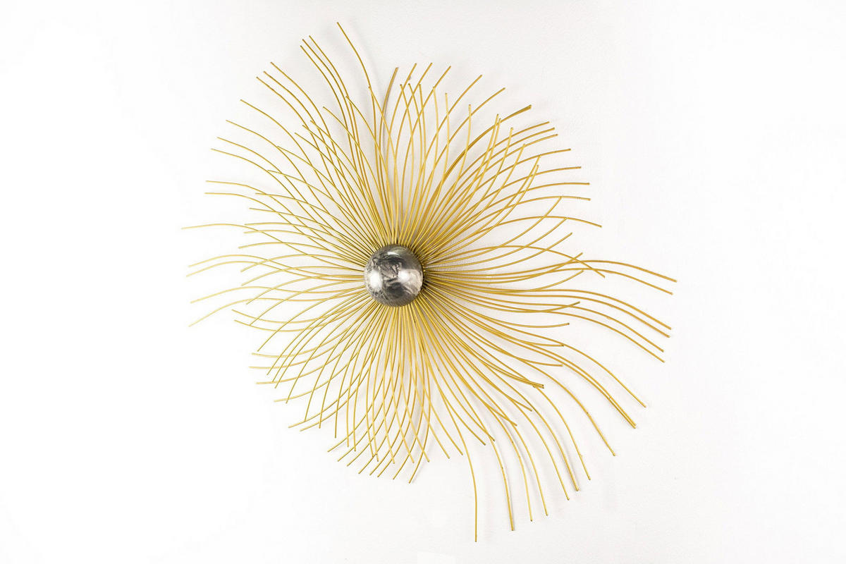 WANDDEKO Gold 80/65 cm - Goldfarben, Metall (80/65/11cm) - KUNSTLOFT