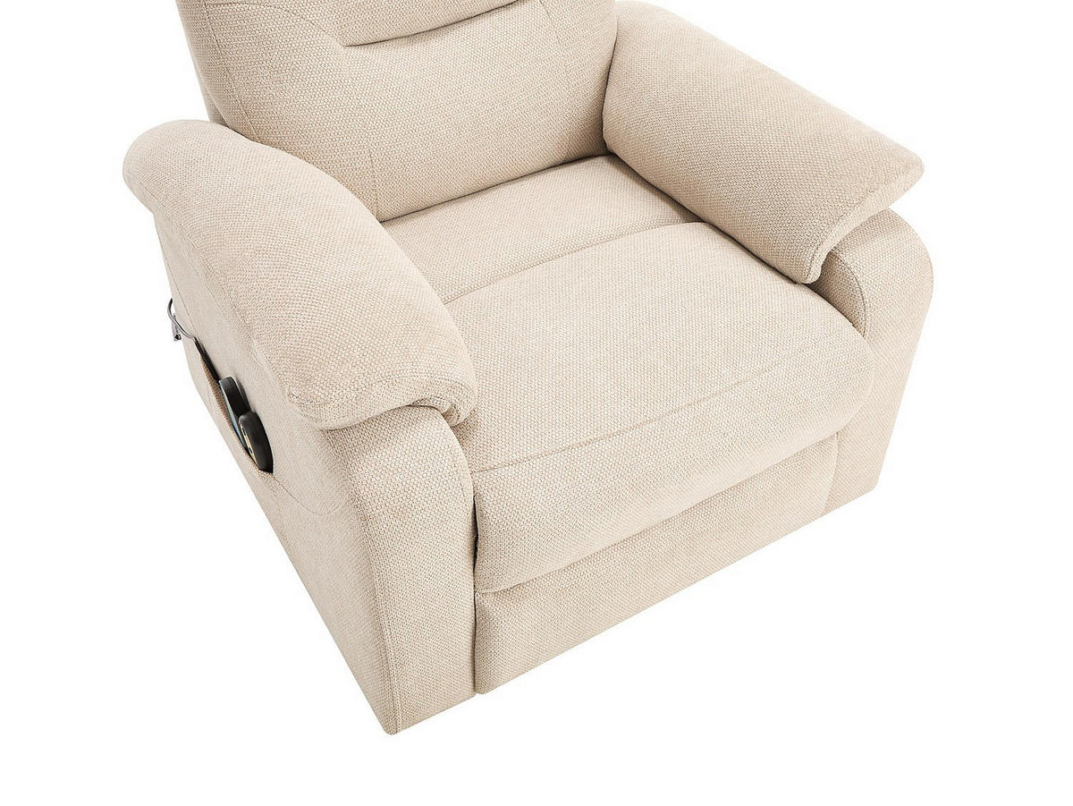 MASSAGESESSEL - 1 Person - stoff - beige Flunel - Beige, Textil/Metall (84.5/106/94.5cm) - Vente-Unique