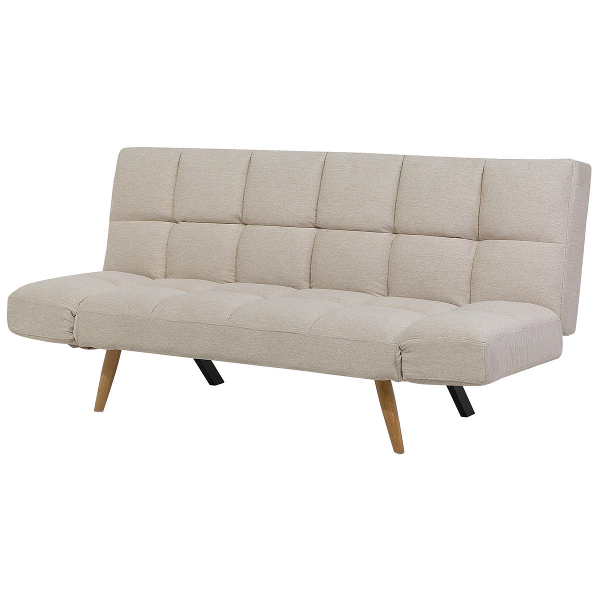 3-SITZER-SCHLAFSOFA Polsterbezug Beige Ingaro - Beige, Textil (182/79/79cm) - Beliani