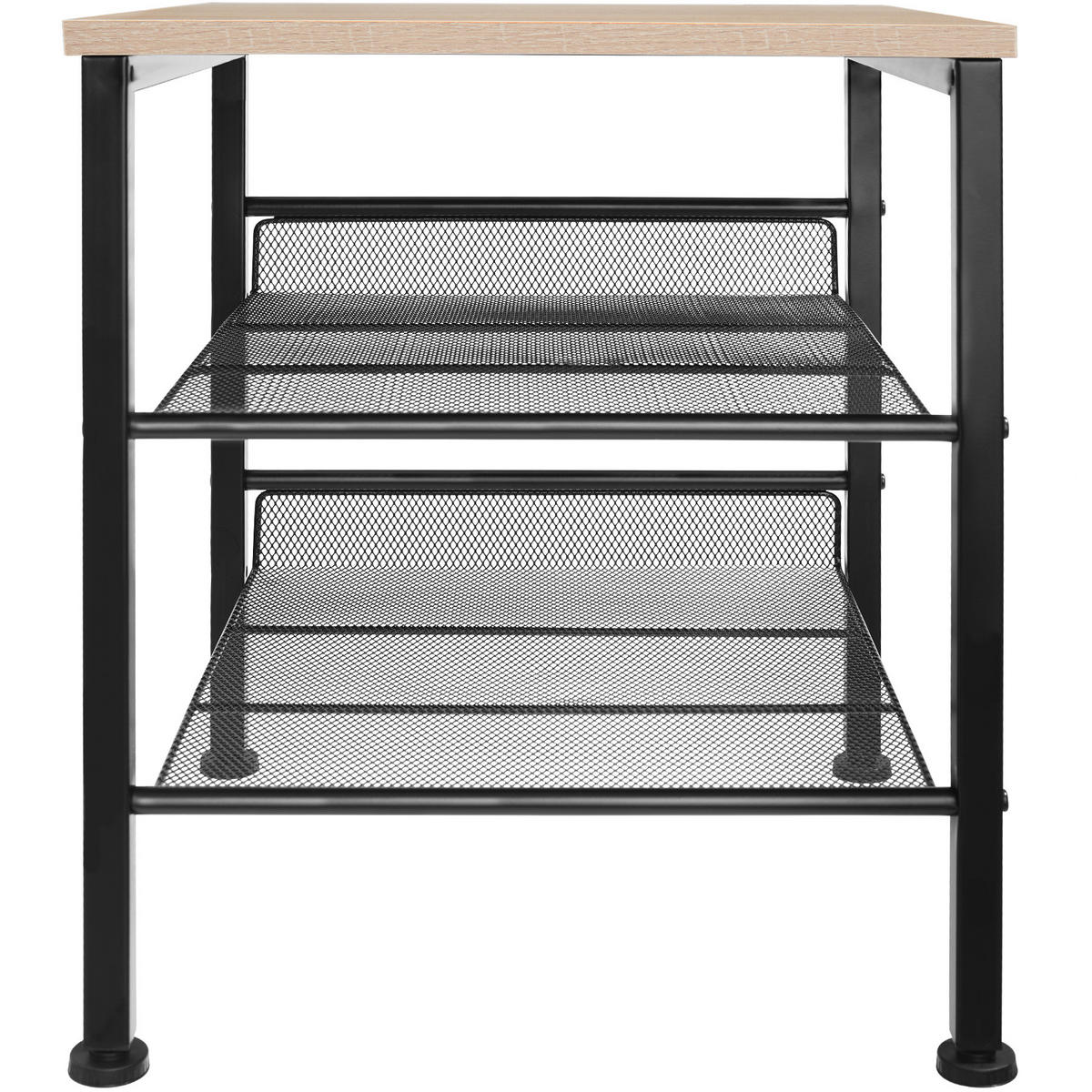 BEISTELLTISCH Lincoln,40,5 x 40 x 50,5 cm,Industrial Holz hell, Eiche Sonoma - Naturfarben, Holz (40.5/40/50.5cm) - tectake