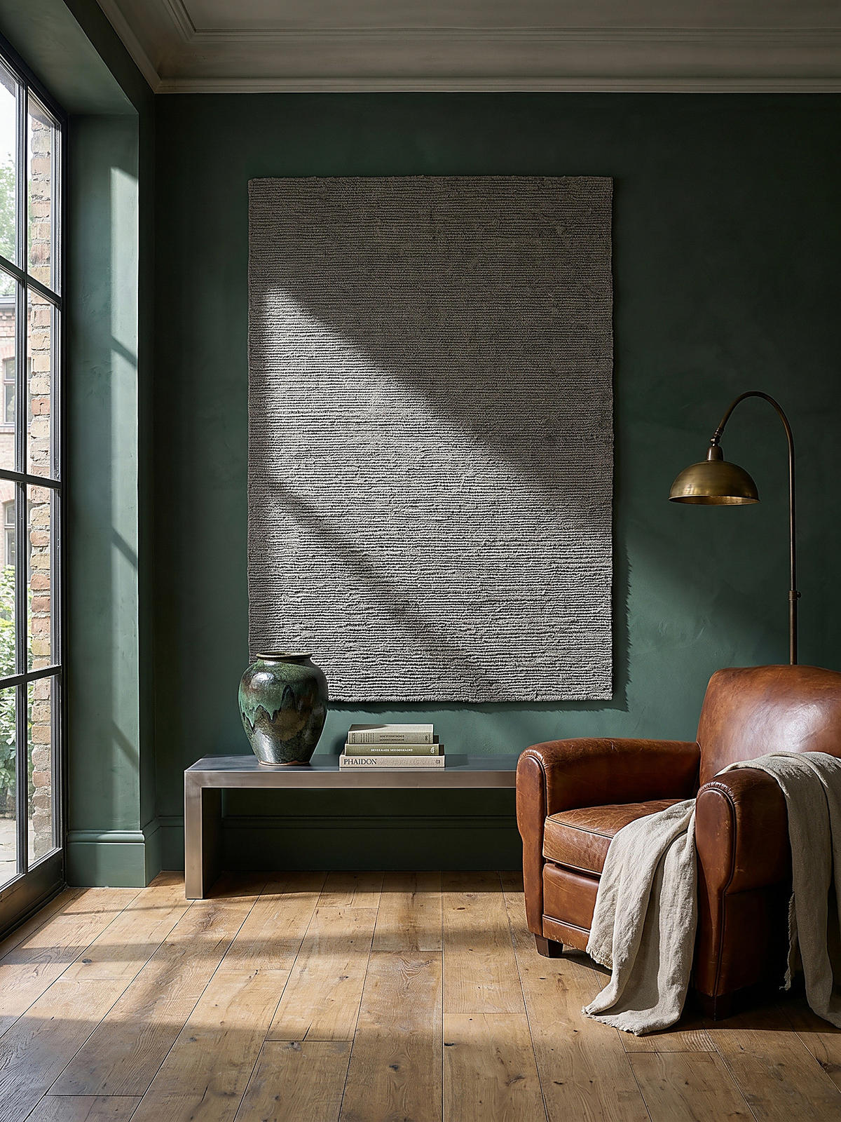 WOLLTEPPICH ALNE, einfarbig, Grau, 160 x 230 cm - Grau, Textil (230/160cm) - KADIMA DESIGN