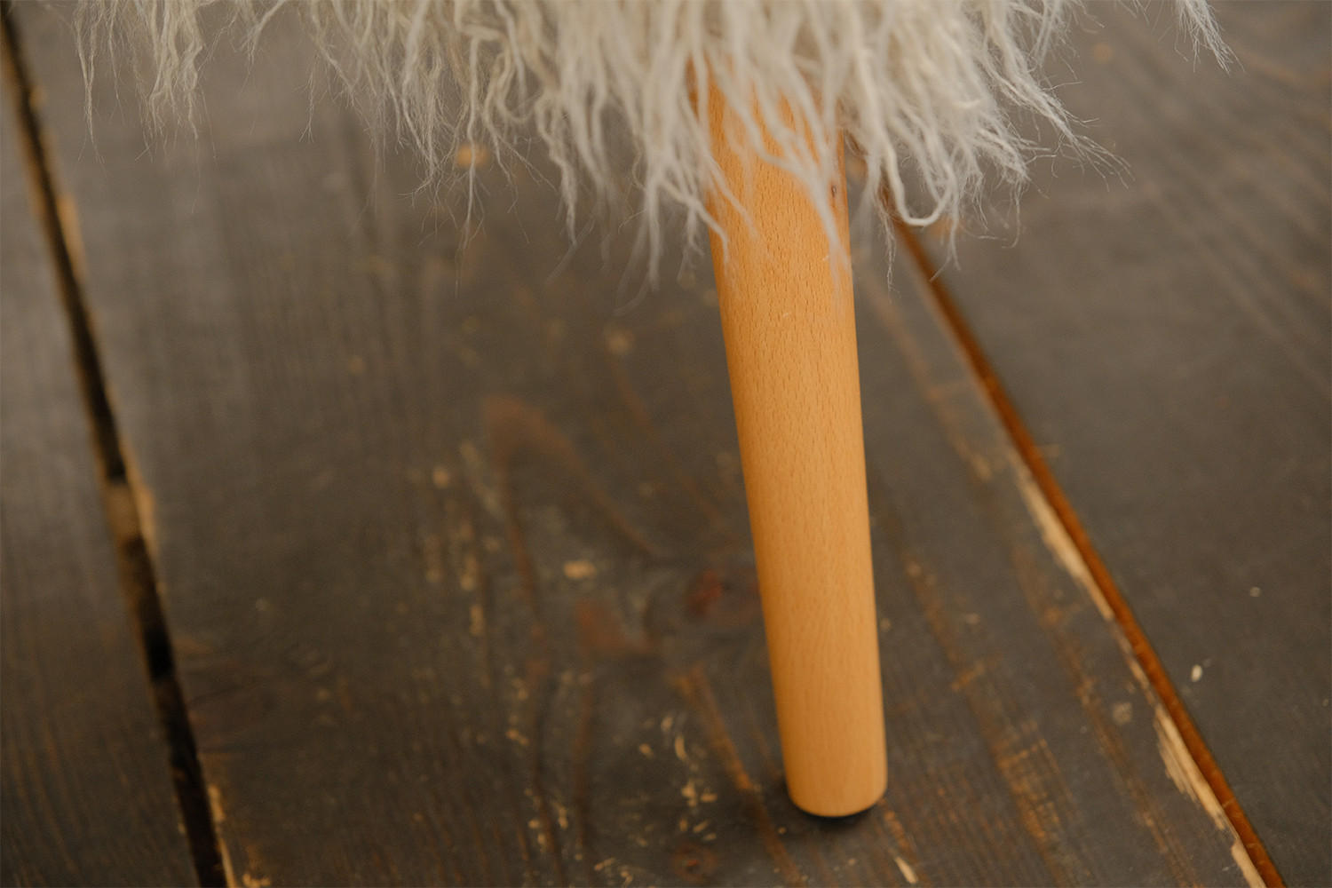FELLHOCKER FYNN Grau - Grau, Fell (42/45/42cm) - KAWOLA