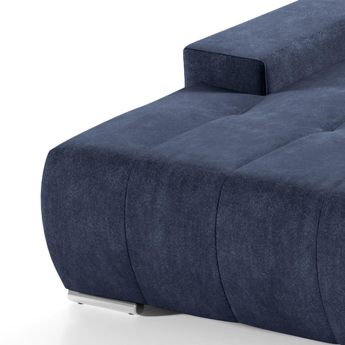 ECKSOFA Jonas 4 Sitzplätze Blau - Blau, Holzwerkstoff (265/185cm) - Petits-meubles