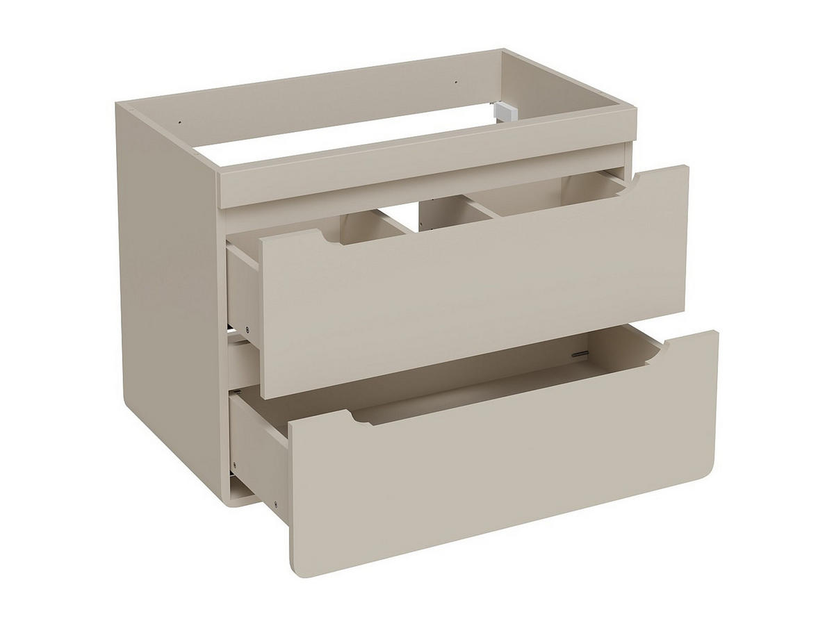 WASCHBECKENUNTERSCHRANK - 80 cm x 46 cm - holz - beige Aruba - Beige, Holz (80/59/46cm) - Vente-Unique