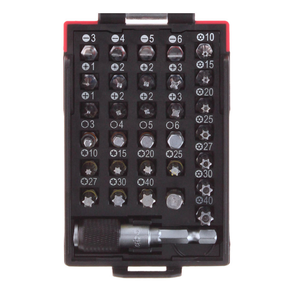 METABO Bit Set 32 teilig im Akku Format ( 626696000 ) Schlitz / Phillips / Pozidriv / Torx / Inbus - Multicolor, Kunststoff (11/72/4cm) - Metabo