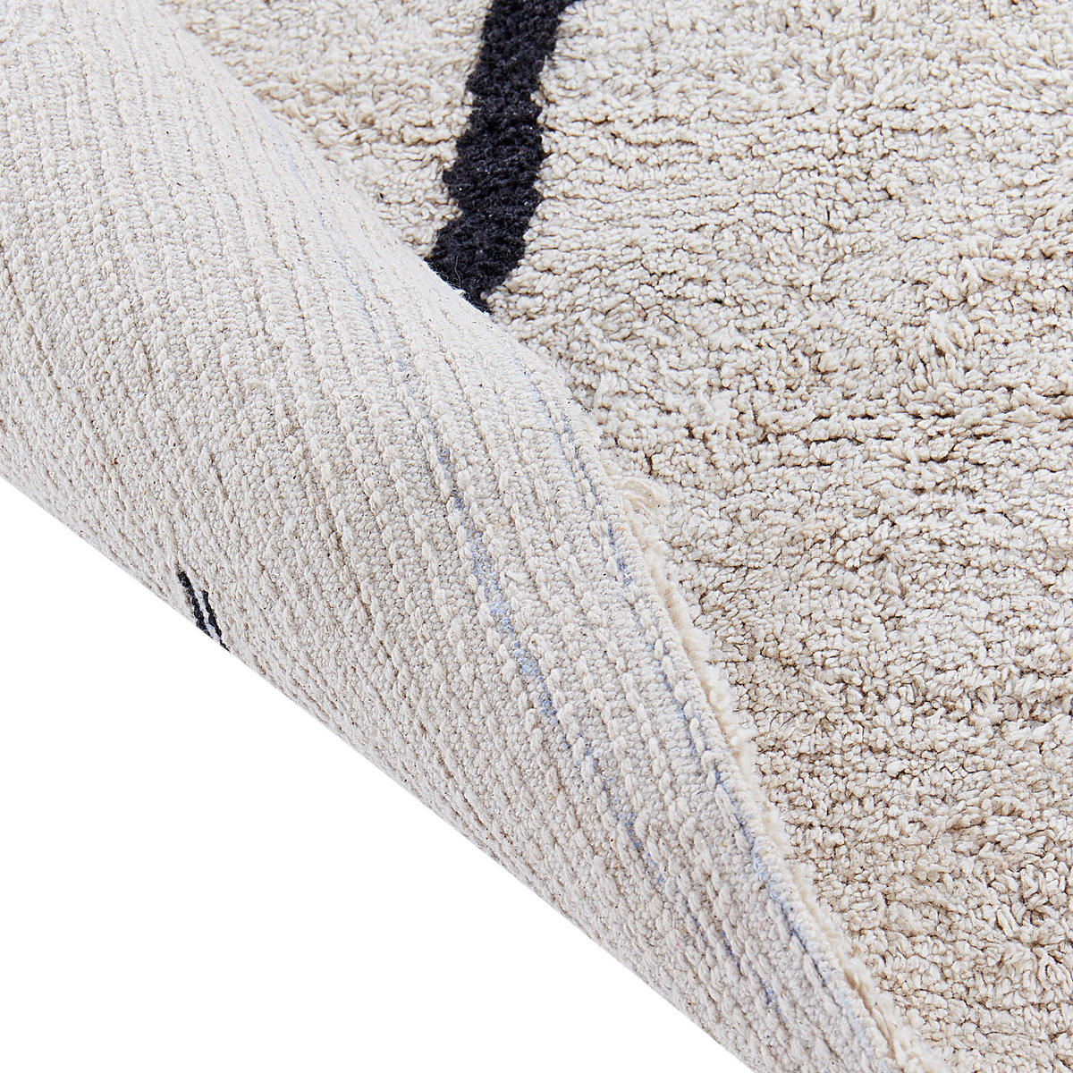 KINDERTEPPICH Zodi 100/70 cm - Beige/Schwarz, Textil (70/100cm) - Beliani