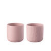 BLUMENTOPF GEN - Keramik - Rosa - L - 2er Set - Ø 18,5 cm - Pink, Keramik (18.5/18cm) - J-Line