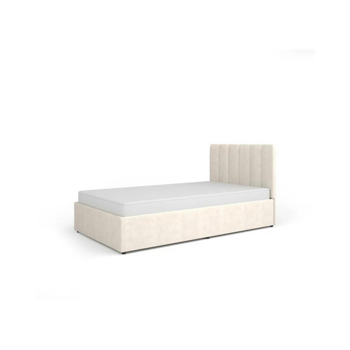 JUGENDZIMMER Mossa in Kashmir & Eiche Whisky 4 teilig mit Polsterbett 120er Breite, Kleiderschrank Schreibtisch und Nachttisch - Beige, Holzwerkstoff (80/200/120cm)