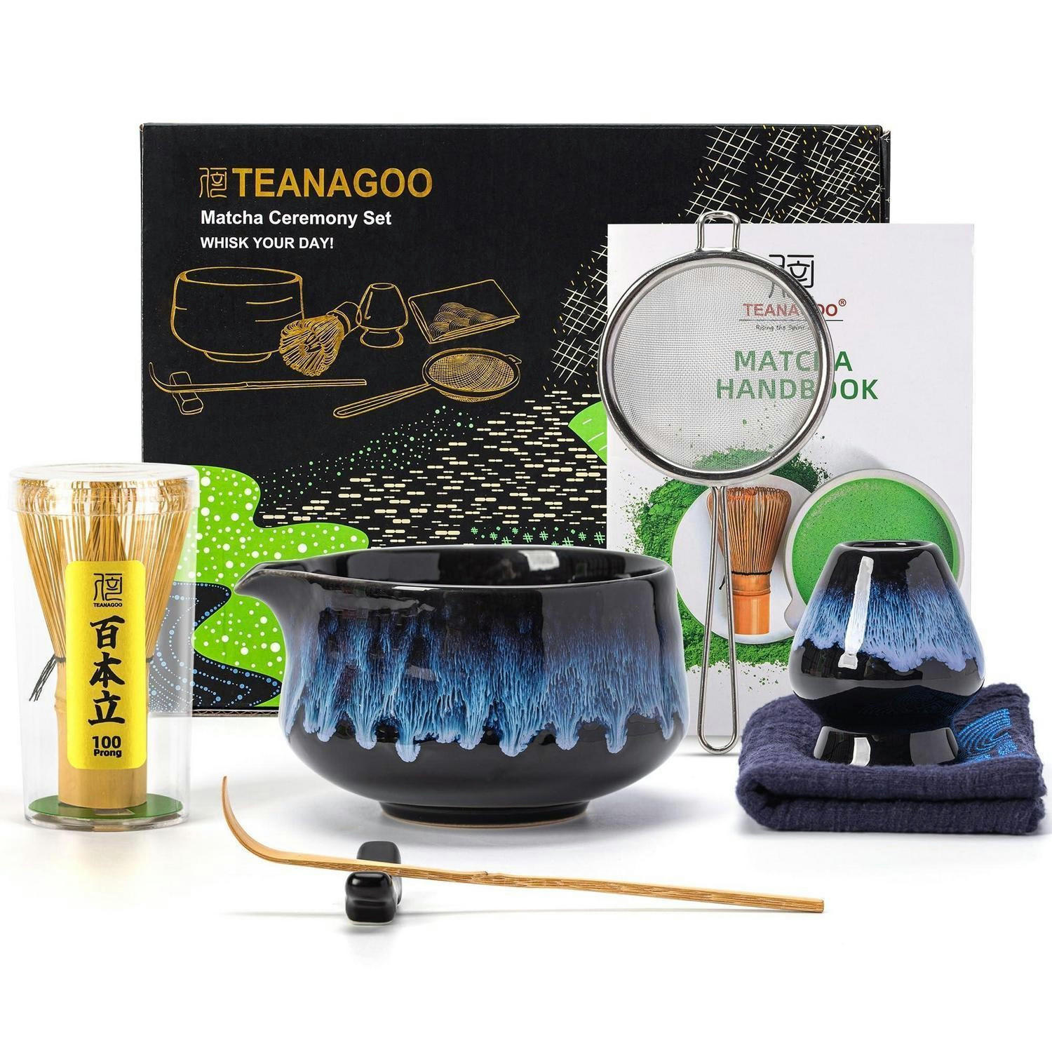 MATCHA Set 7-teilig Junware-blau - Blau, Keramik (12.5/7.2/14cm)