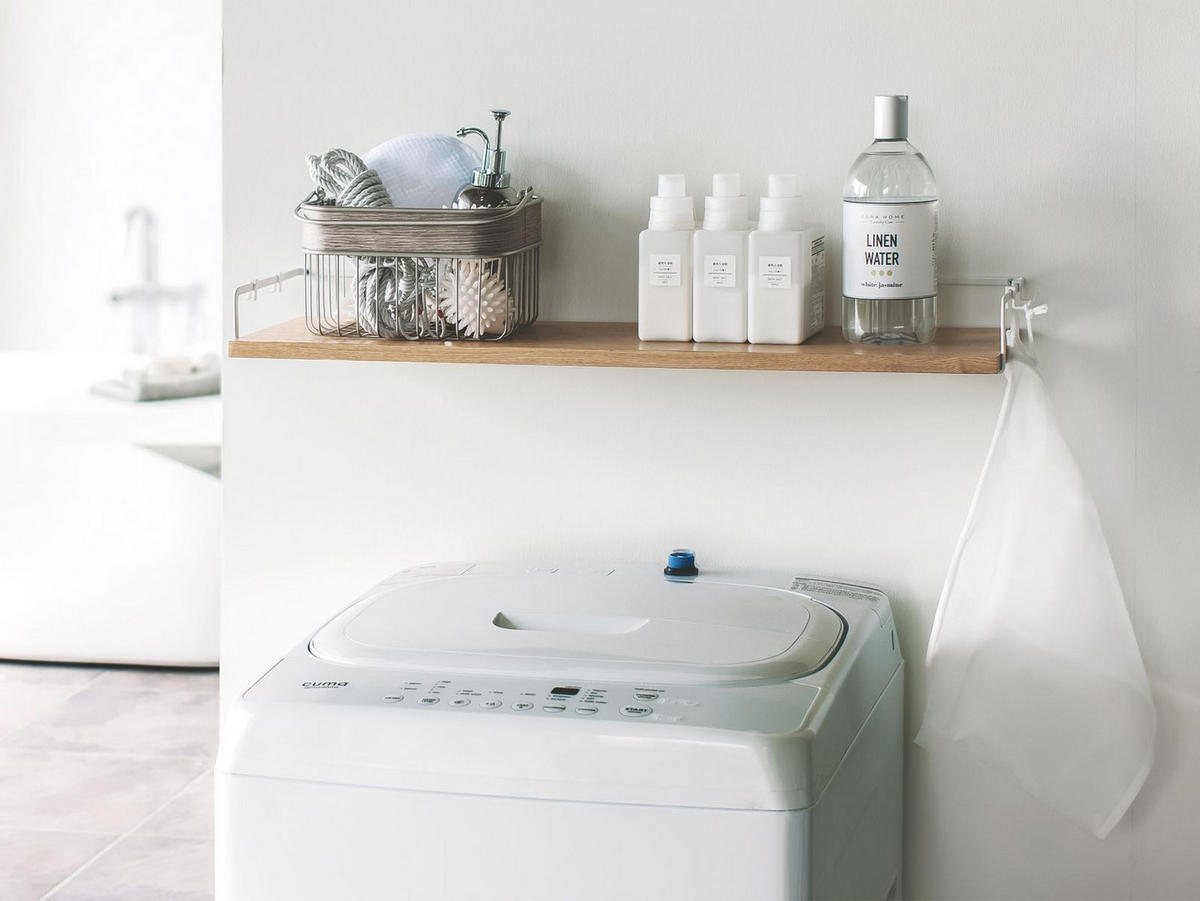 WANDREGAL Tower naturbraun 76/7/20 cm - Weiß, Holz (76/20/7cm) - Yamazaki