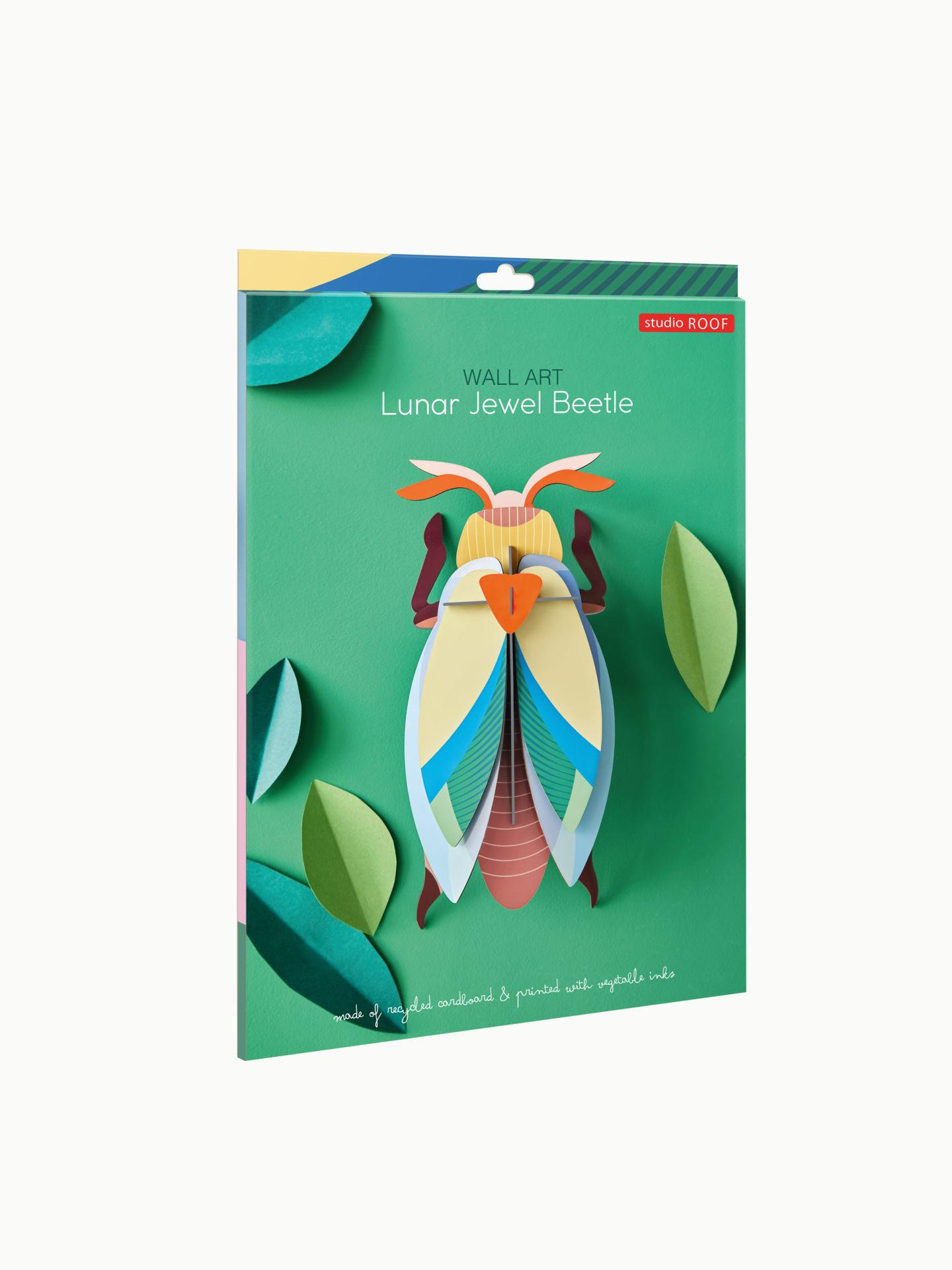 WANDDEKO Bernstein-Schildkäfer 7/27.5 cm - Multicolor, Wellpappe (7/27.5/12cm) - KUNSTLOFT