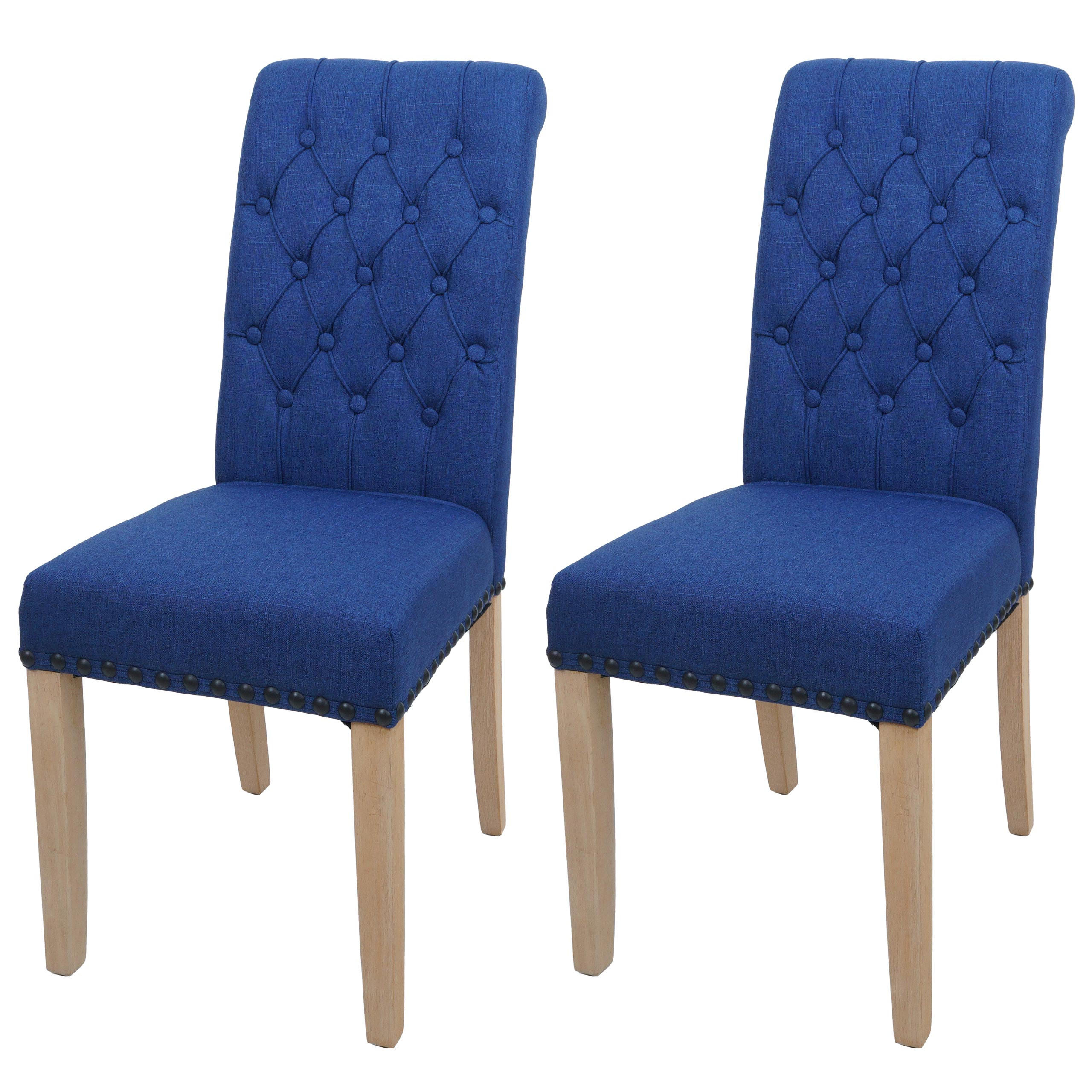 ESSZIMMERSTUHL Blau - Blau, Textil (45/100/60cm) - MCW