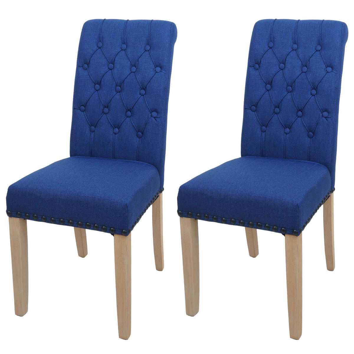 ESSZIMMERSTUHL Blau - Blau, Textil (45/100/60cm) - MCW