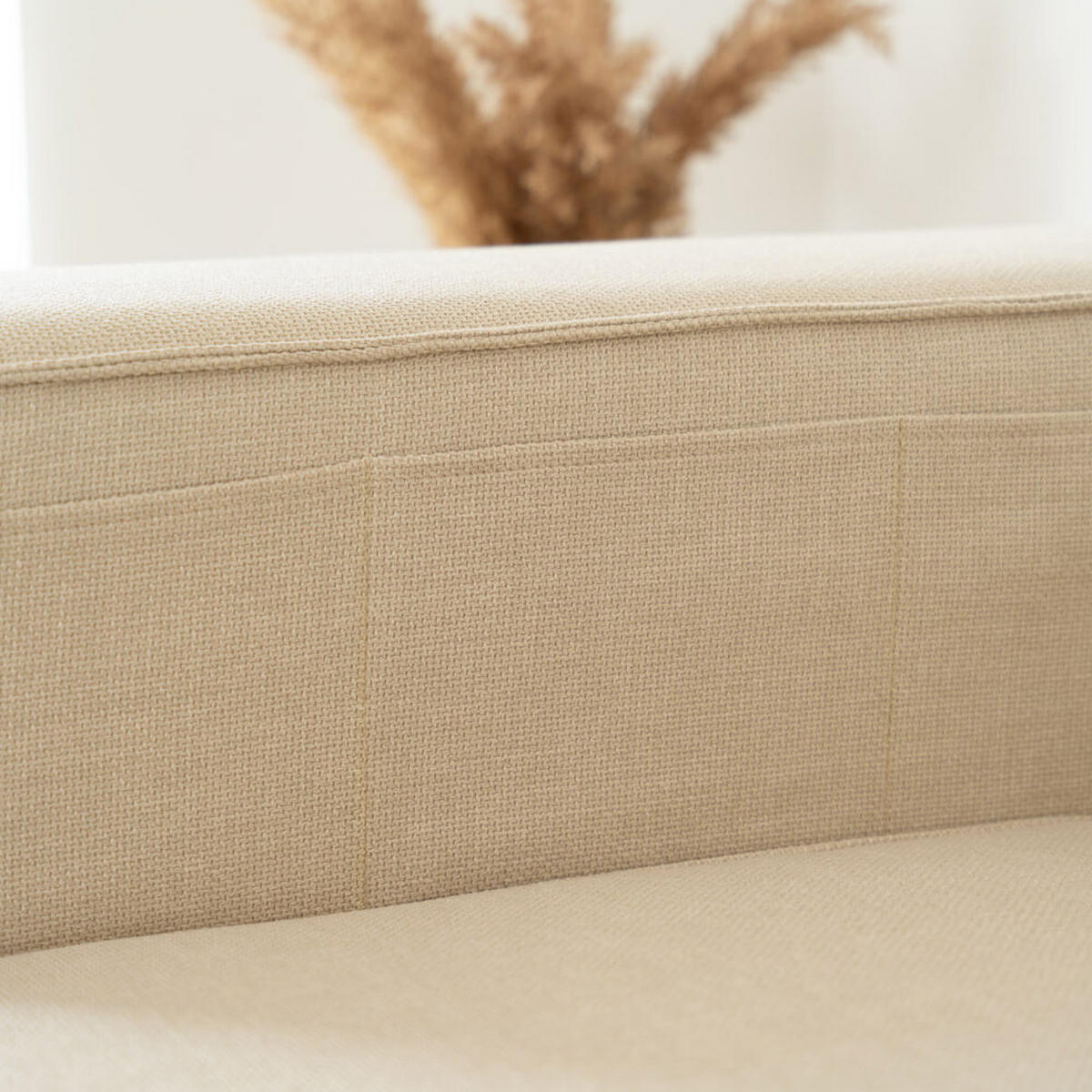 SOFA VERONA M - Beige, M - Beige, Kunststoff/Textil (327/70/120cm) - Home Deluxe