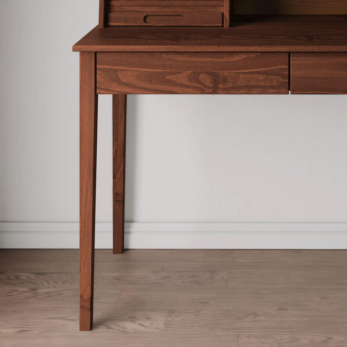 SCHREIBTISCH ALISA Kastanie - Kastanienfarben, Holz (54/114/122cm) - IDIMEX