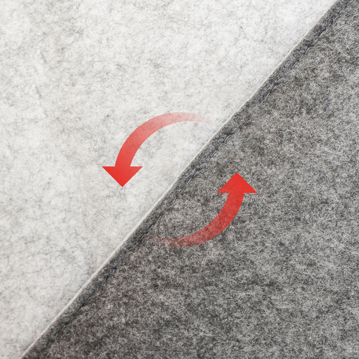 BIERBANKAUFLAGE Filz, Anthrazit, 220/25/2 cm - Grau, Kunststoff (25/2/220cm) - Dunedesign