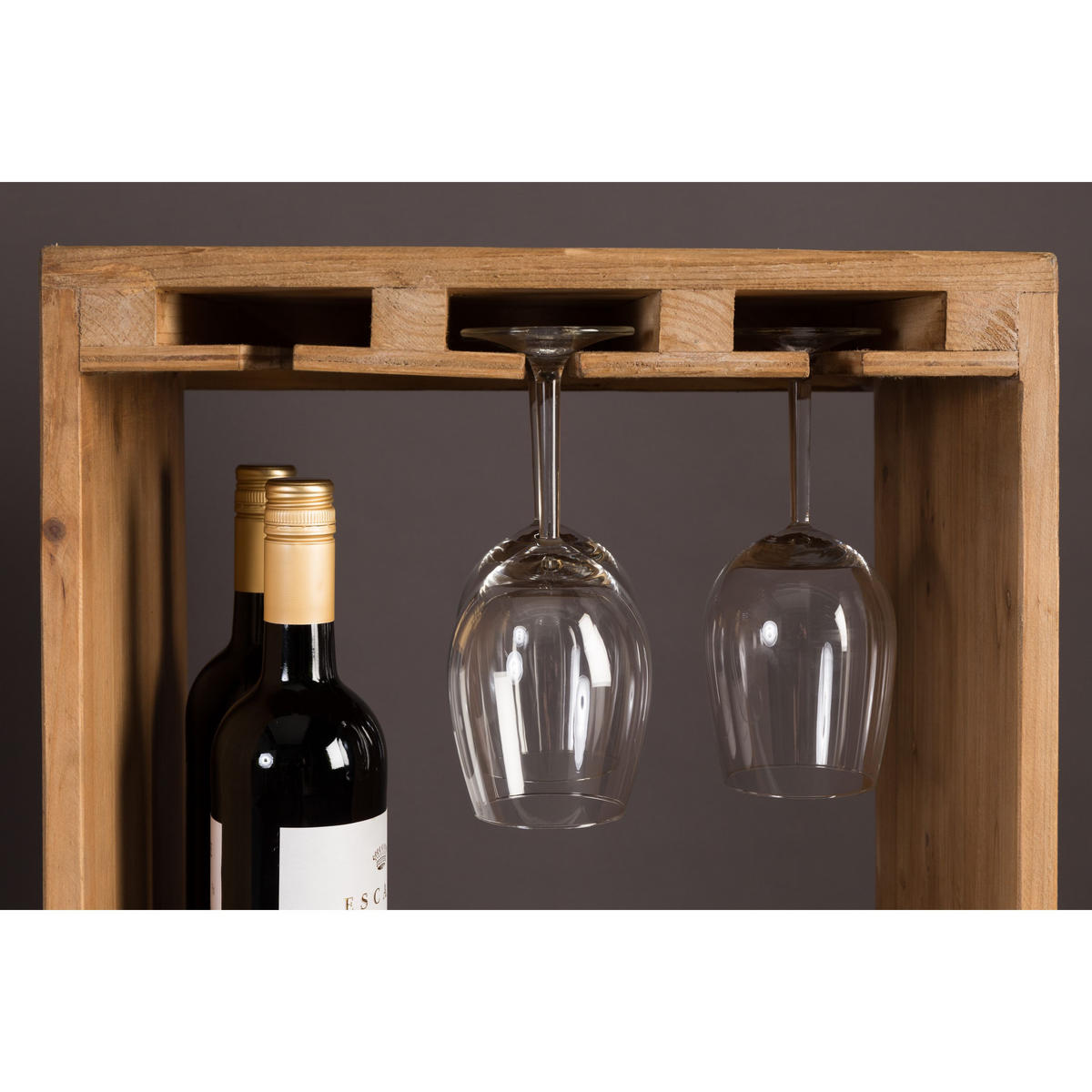 WEINSCHRANK Claude Holz Braun - Braun, Holz (43.5/118.5/315cm) - Dutchbone