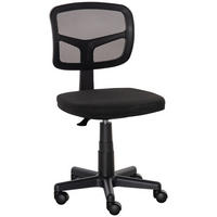 BÜROSTUHL Ergonomischer Schreibtischstuhl, Höhenverstellbarer Drehstuhl, Platzsparend Schwarz - Schwarz, Textil (48/89.5/43cm)