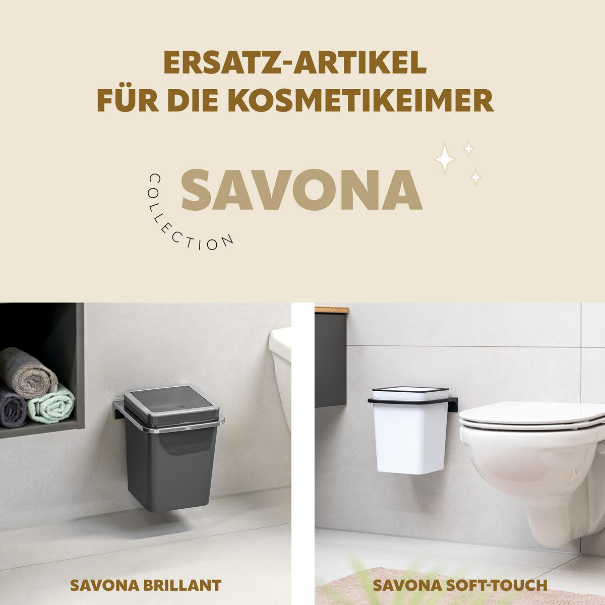 WANDHALTERUNG SAVONA, silber - Chromfarben, Kunststoff (21.5/4.5/21cm) - bremermann