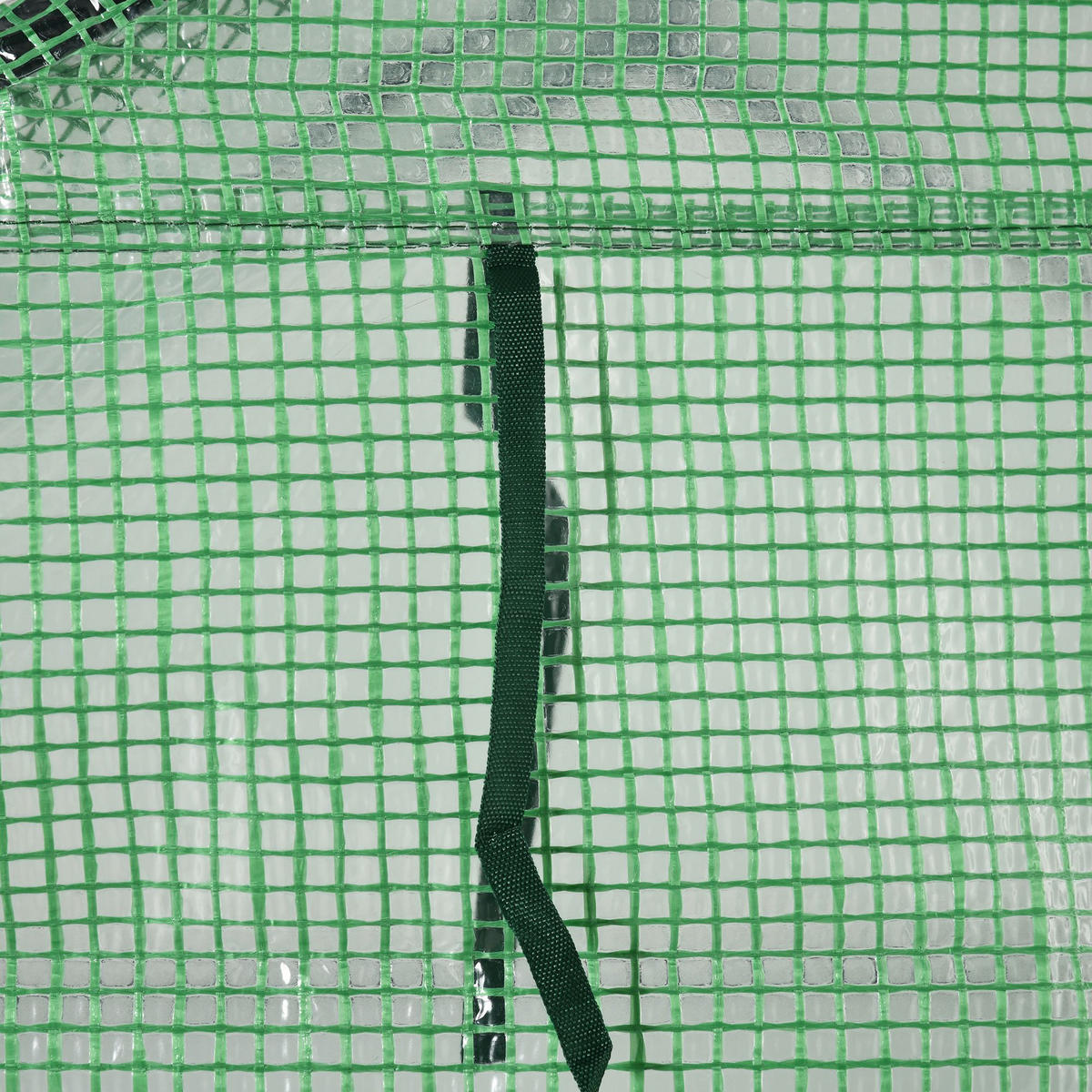 FOLIENGEWÄCHSHAUS, Grün, PE, Stahl - Grün, Kunststoff (138/190/143cm) - Outsunny