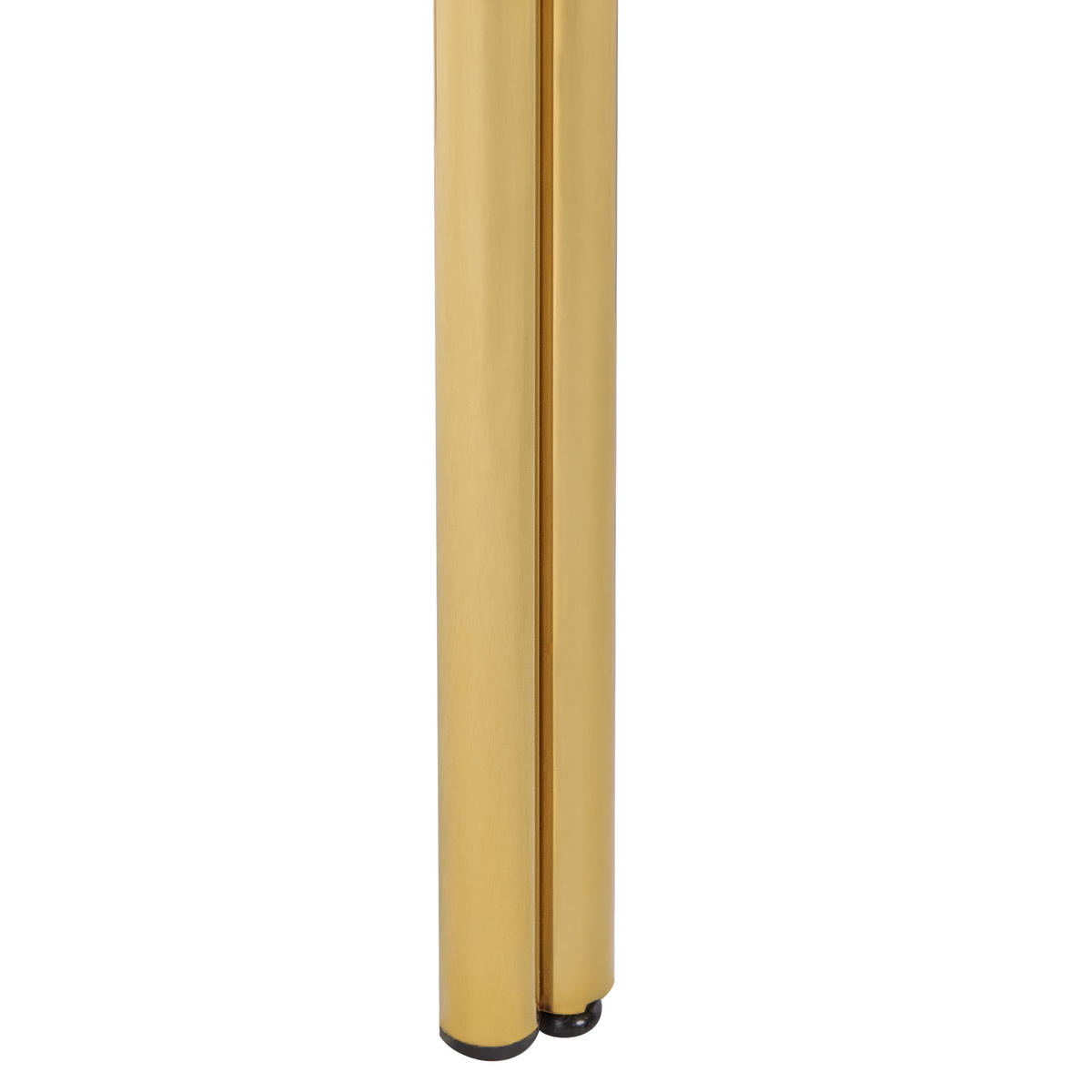 KONSOLENTISCH Gold/Heller Holzfarbton Lovell - Hellbraun/Goldfarben, Metall (41/120/76cm) - Beliani