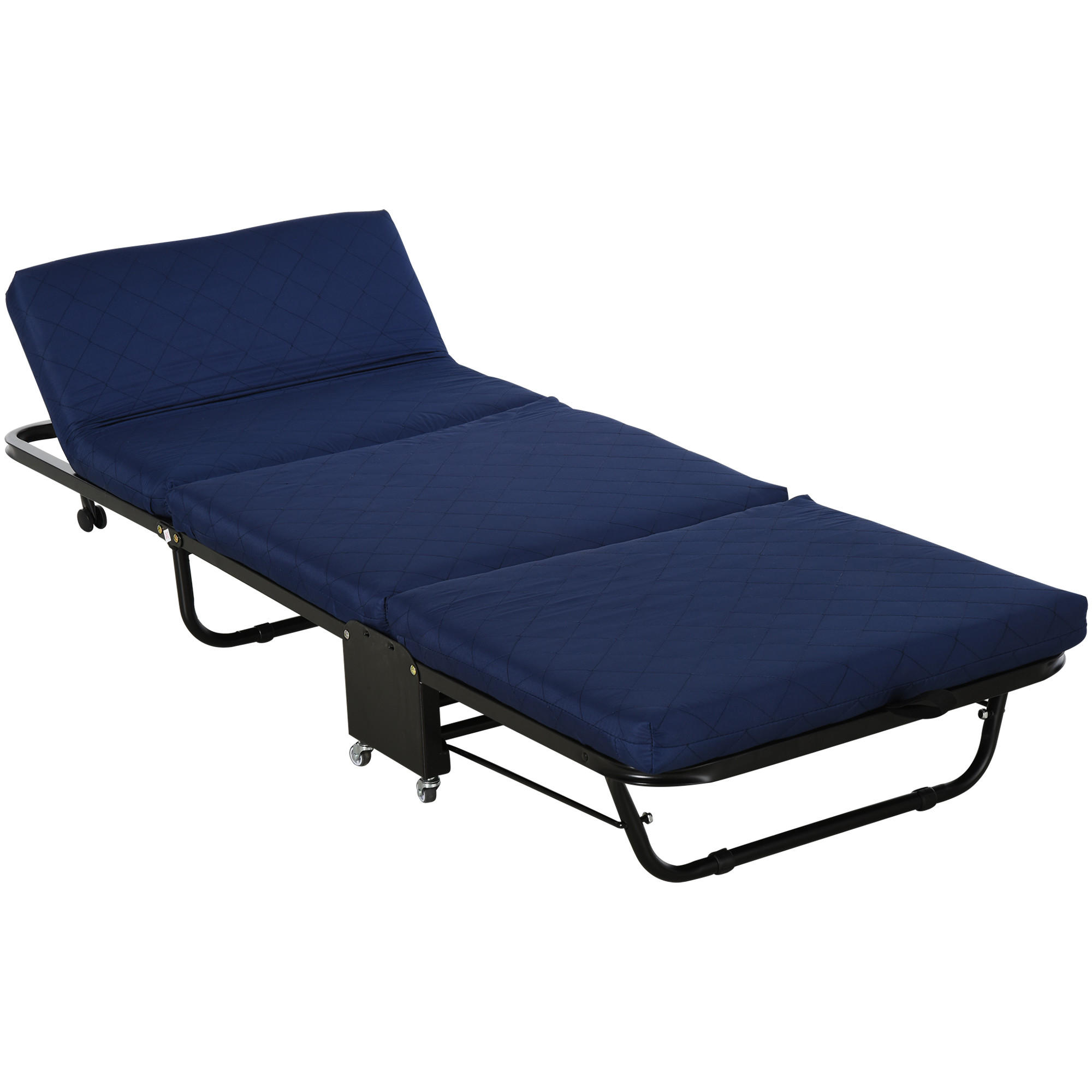 KLAPPBETT - Blau, Metall - HOMCOM