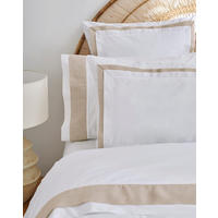 KOPFKISSENBEZUG Athens 2er set, 50x75 cm, Perkal - Weiß, Textil (50/75cm) - SOWL
