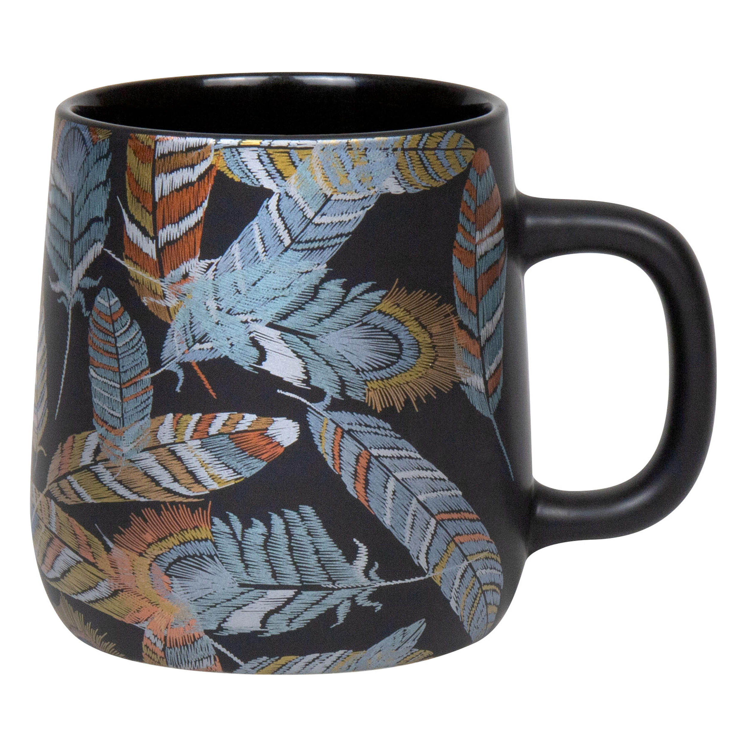 KAFFEEBECHER Shiny Feathers - Naturfarben, Keramik (0.4L) - Könitz