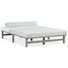 HOLZBETT Palettenbett 140/200 cm grau - Grau, Holz (140/200cm) - Homestyle4u
