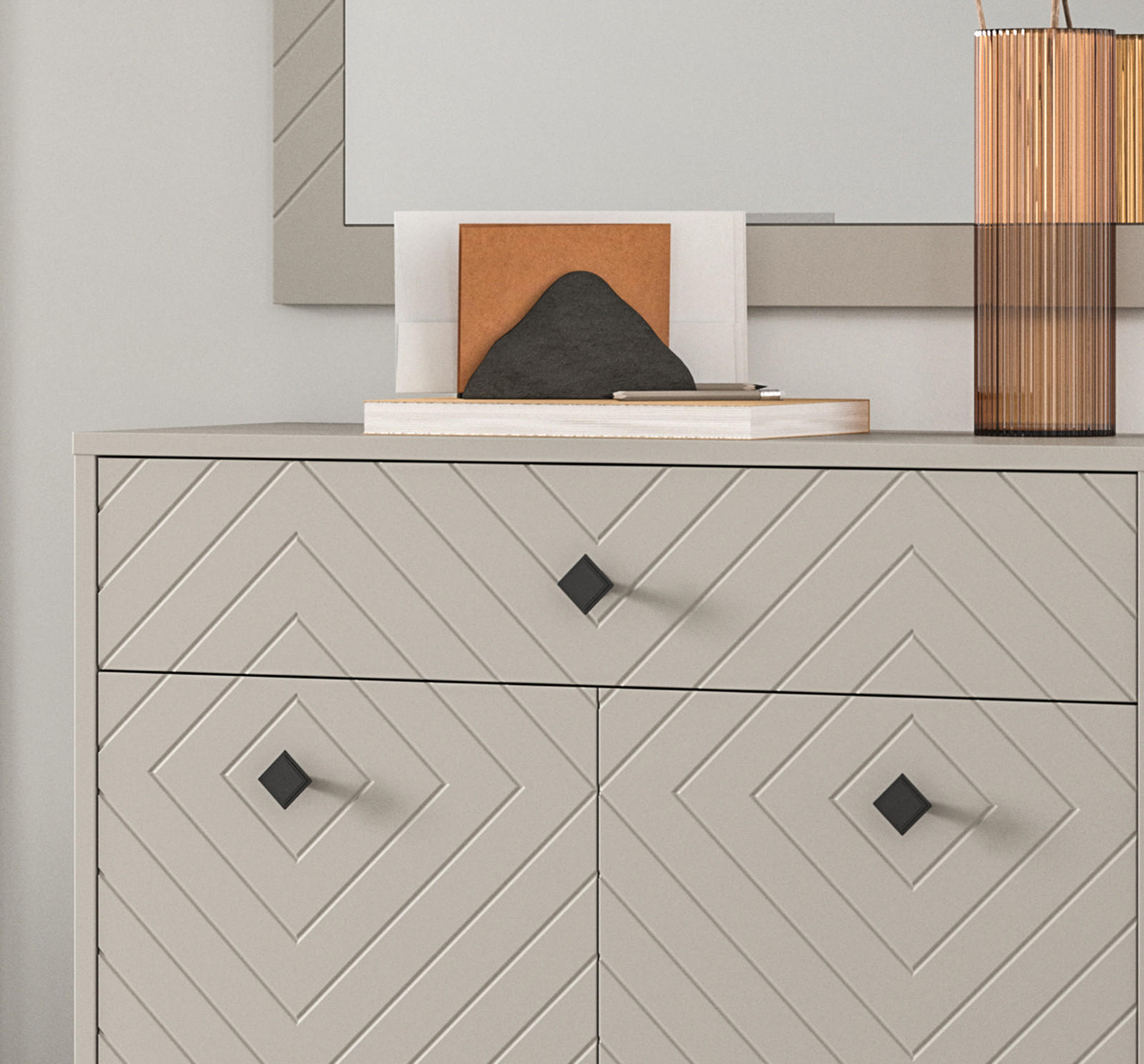 Thumbnail - Inn.Furn Garderobe, Beige, Sand, Metall, Nachbildung, Uni, 3 Fächer, Rechteckig, 155x190x35 cm, FSC Mix, Garderobe, Gard...