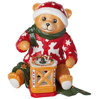 DEKOFIGUR "PLÜSCHBÄR" Christmas Toys Memory bunt 25 cm - Multicolor, Keramik (21/25/24cm) - Villeroy & Boch