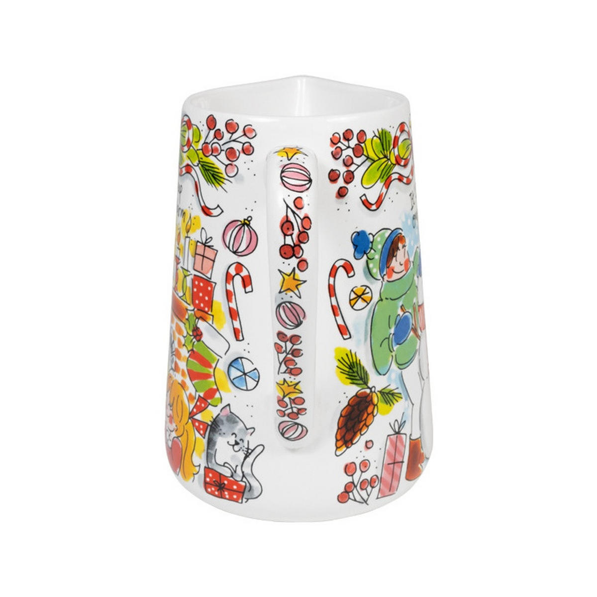 SAFTKANNE Weihnachten in Bunt - 1000 ml - Multicolor, Keramik (1L) - Blond Amsterdam