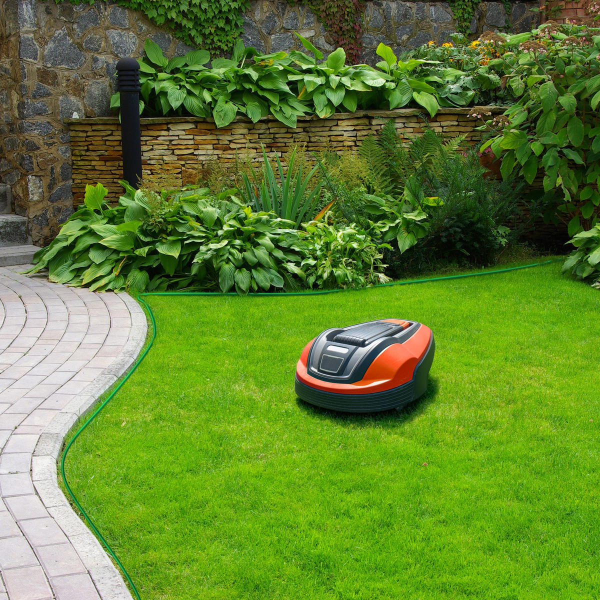 BEGRENZUNGSKABEL für Mähroboter 50m aus Kupfer verzinnt - Grün, Metall (0.27/0.27/5000cm) - ECD-Germany