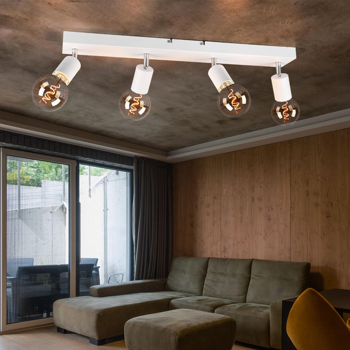 LED DECKENLEUCHTE VANNES Metall Weiß matt - Weiß, Metall (9/60/12cm)