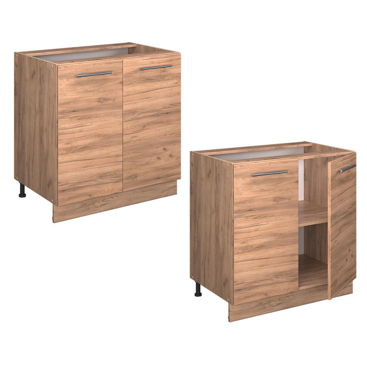 SPODNÍ SKŘÍŇKA KUCHYŇSKÉ LINKY Fame-Line Zlatý mocný dub - medově dubová, kompozitní dřevo (80/82/60cm) - Vicco