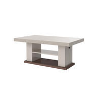 COUCHTISCH rechteckig Cappuccino Hochglanz 120/50/70 cm - Cappuccino, Holzwerkstoff (70/120/50cm)