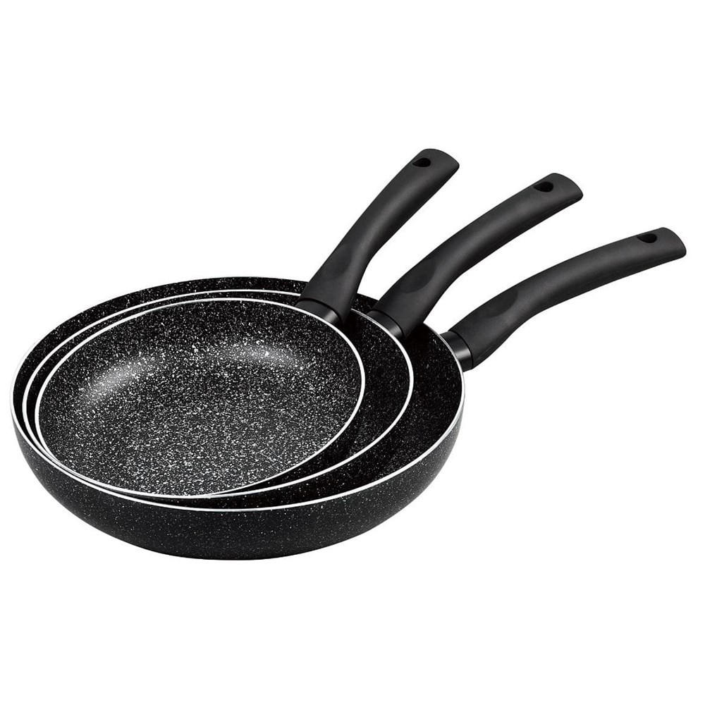 PFANNENSET Schwarz 28/28/5.5 cm KH1562 - Schwarz, Metall - Kinghoff 