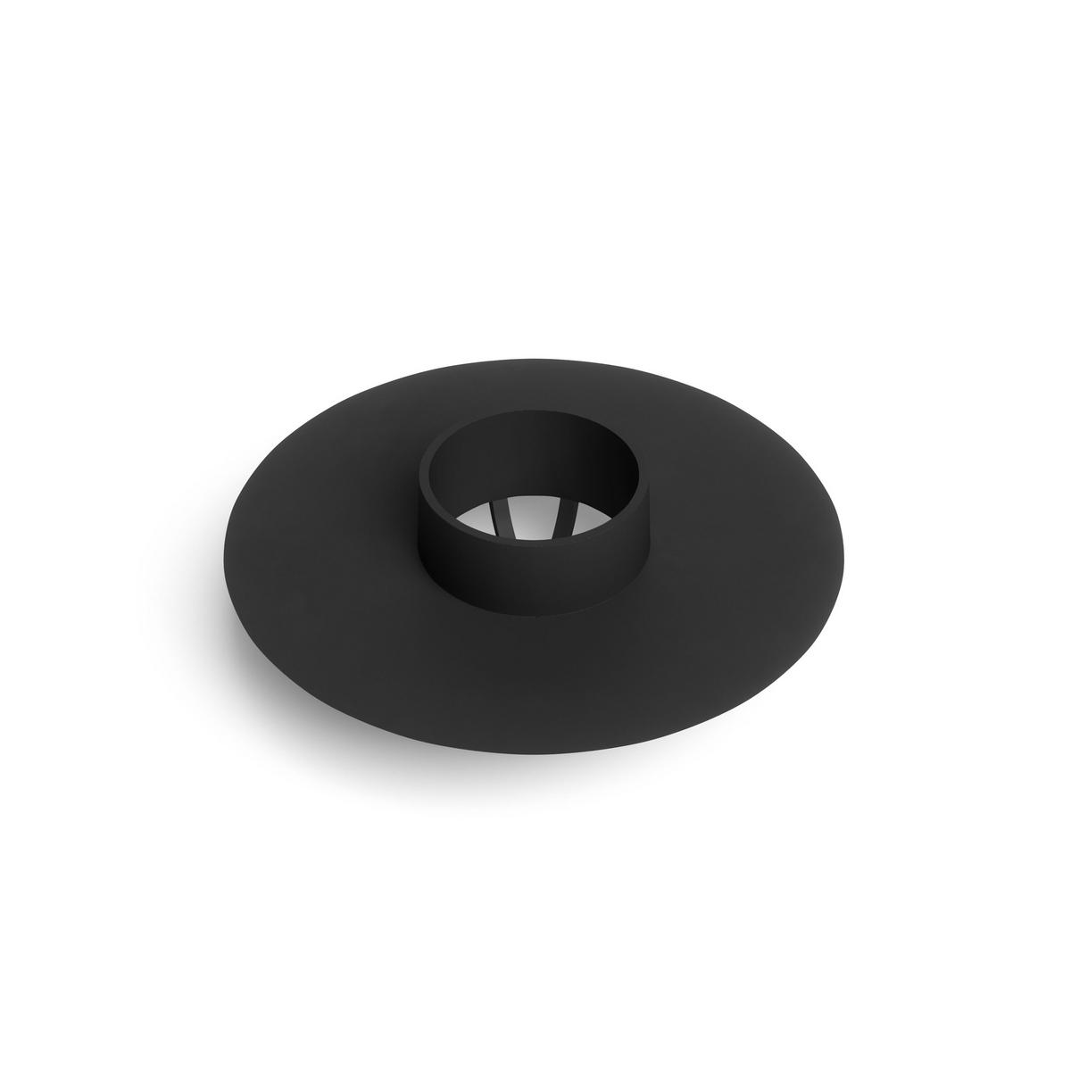 BADEWANNENSTÖPSEL und Haarsieb Flex, Schwarz - Schwarz, Kunststoff (10/3/10cm) - Umbra