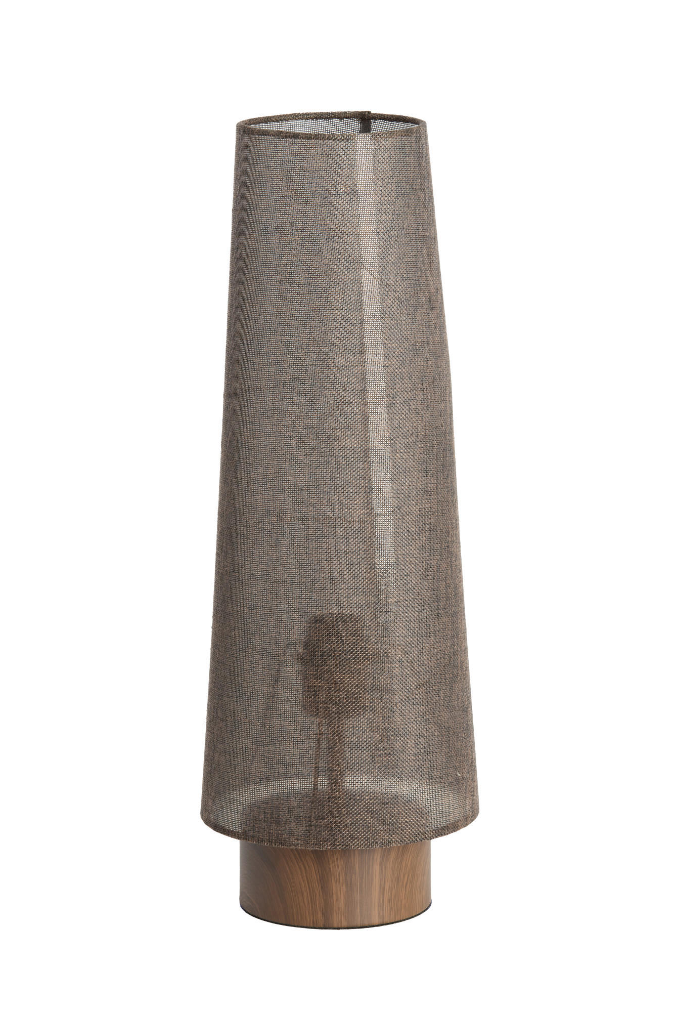 TISCHLAMPE Howie Braun Ø19/52,5 cm - Dunkelbraun, Metall (19/19/52.5cm) - Light & Living