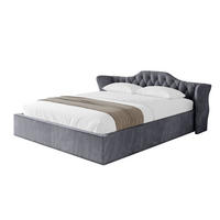POLSTERBETT mit Bettkasten und Lattenrost, Boxbett ohne Matratze - ZORAN-V1 180x200 Dunkelgrau - Dunkelgrau, Holzwerkstoff/Textil (180/200cm) - ALTDECOR