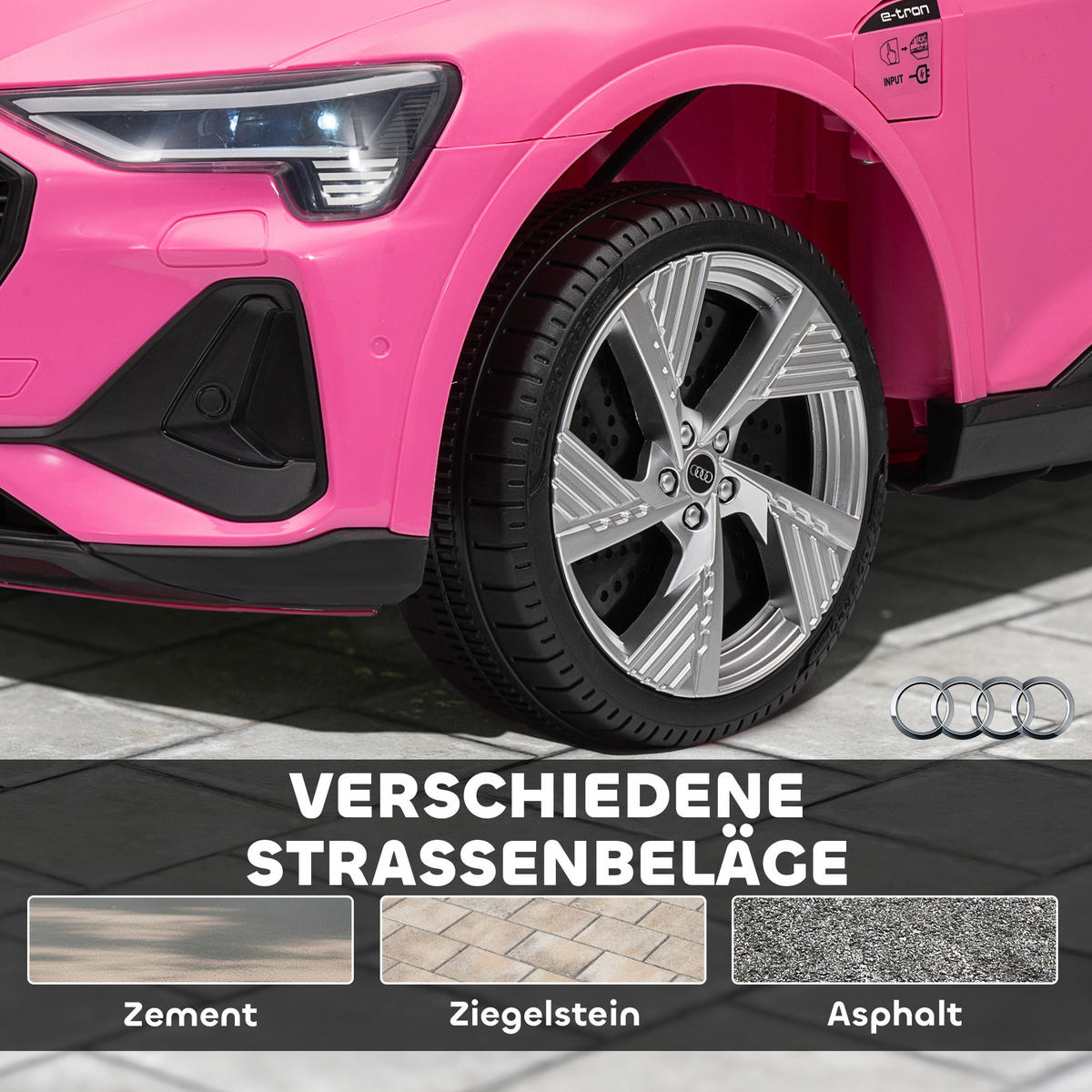 FAHRZEUGE zum Draufsitzen Rosa 108.0/60.0/47.0cm - Rosa, Kunststoff (108/60/47cm)