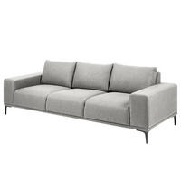 3-SITZER SOFA - Grau, Metall (246/78/91cm) - home24