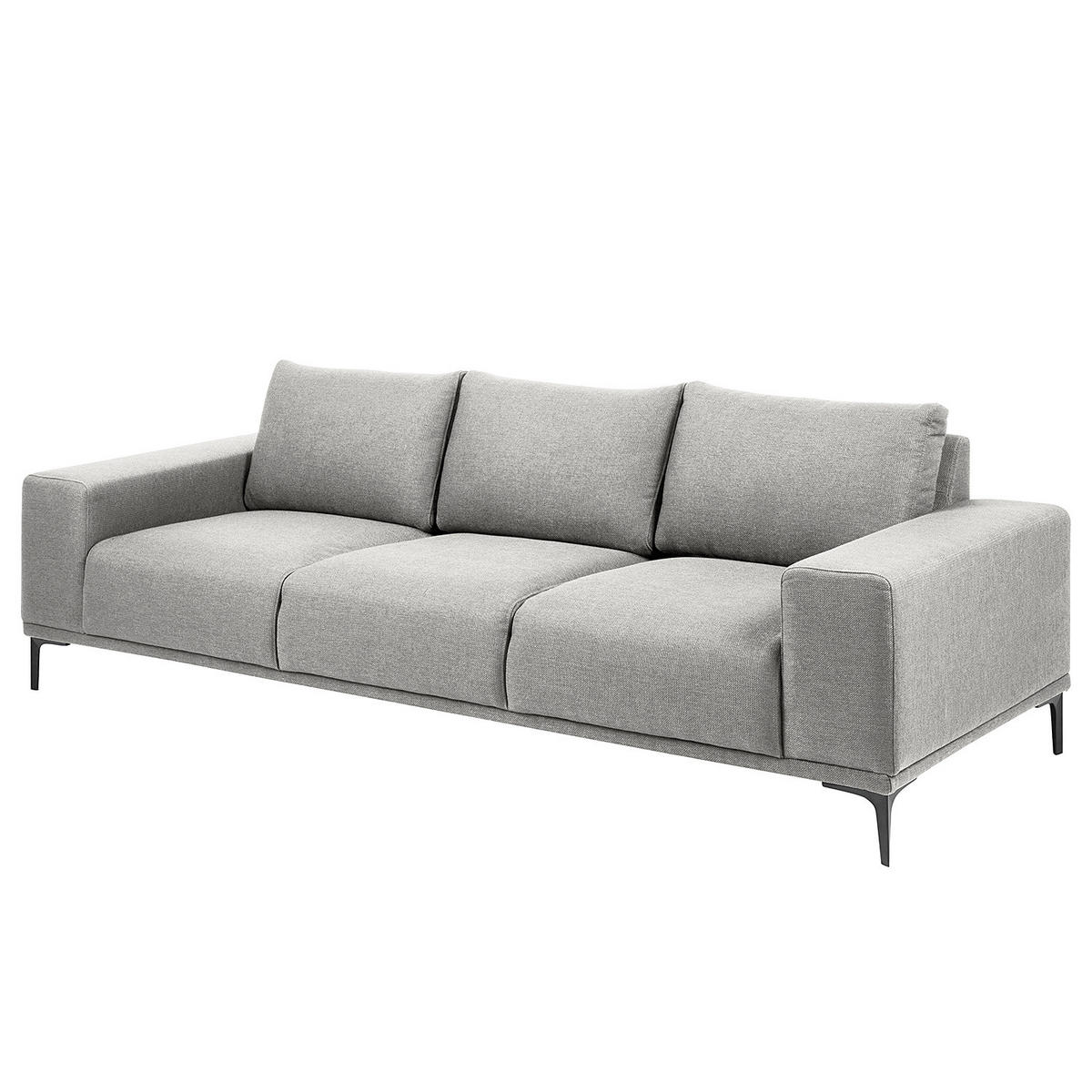 3-SITZER SOFA - Grau, Metall (246/78/91cm) - home24