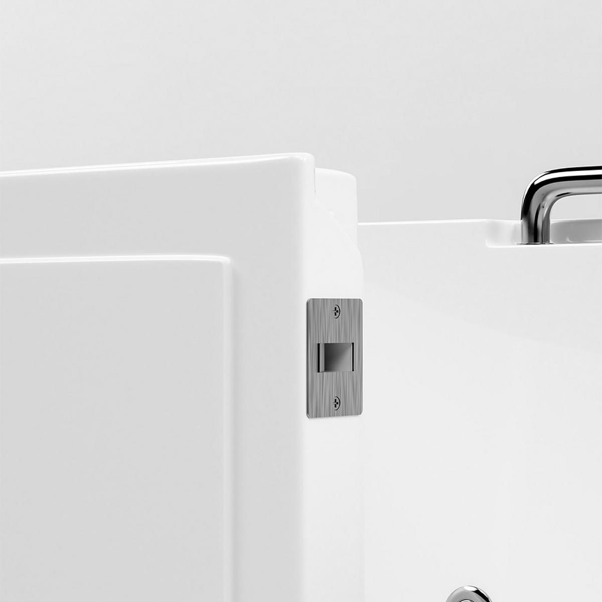 SENIORENBADEWANNE VITAL M - Rechts, M - Weiß, Kunststoff (153/64/76cm) - Home Deluxe