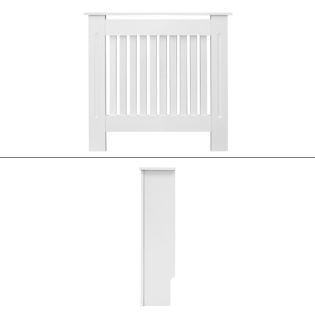 HEIZKÖRPERVERKLEIDUNG Landhausstil 78 x 19 x 82 cm Weiß - Weiß, Holzwerkstoff (19/78/82cm) - ECD-Germany