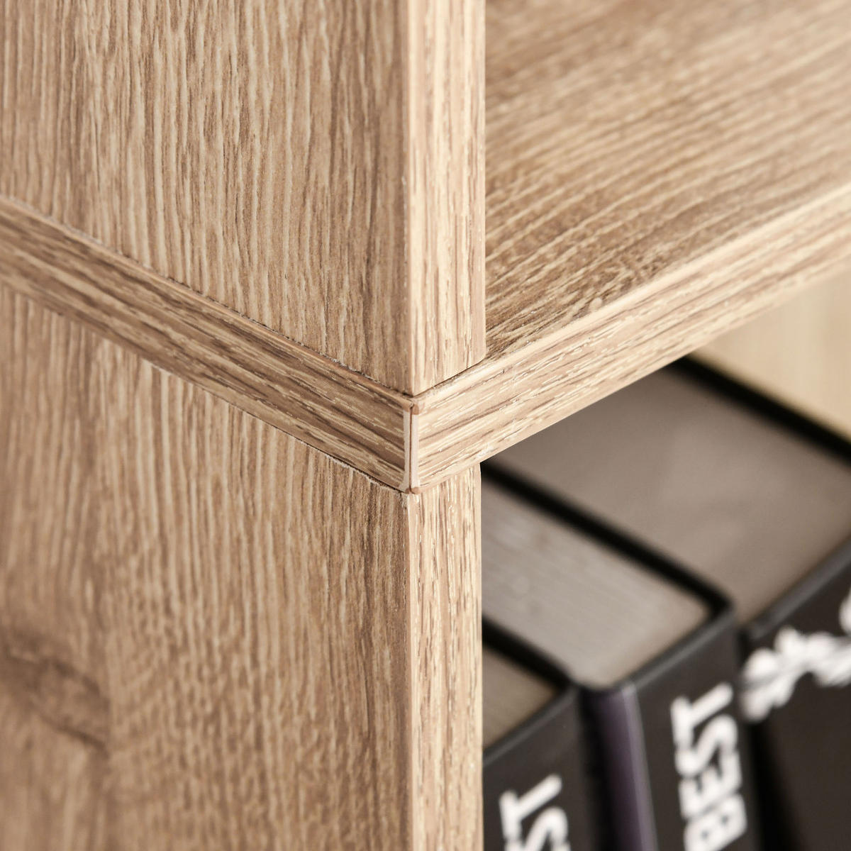 REGAL DE-15561 63/29/176 cm, 3-fach höhenverstellbar Naturholz - Naturfarben, Holzwerkstoff (63/176/29.2cm) - ComfortXL
