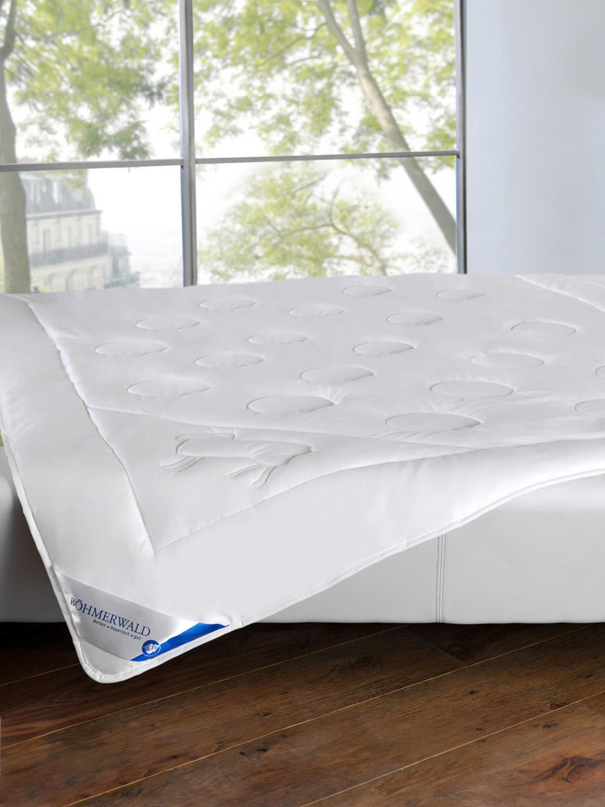 WINTERBETTDECKE - 100% MERINOWOLLE - Weiß, Naturmaterialien/Textil (200/200cm) - Böhmerwald