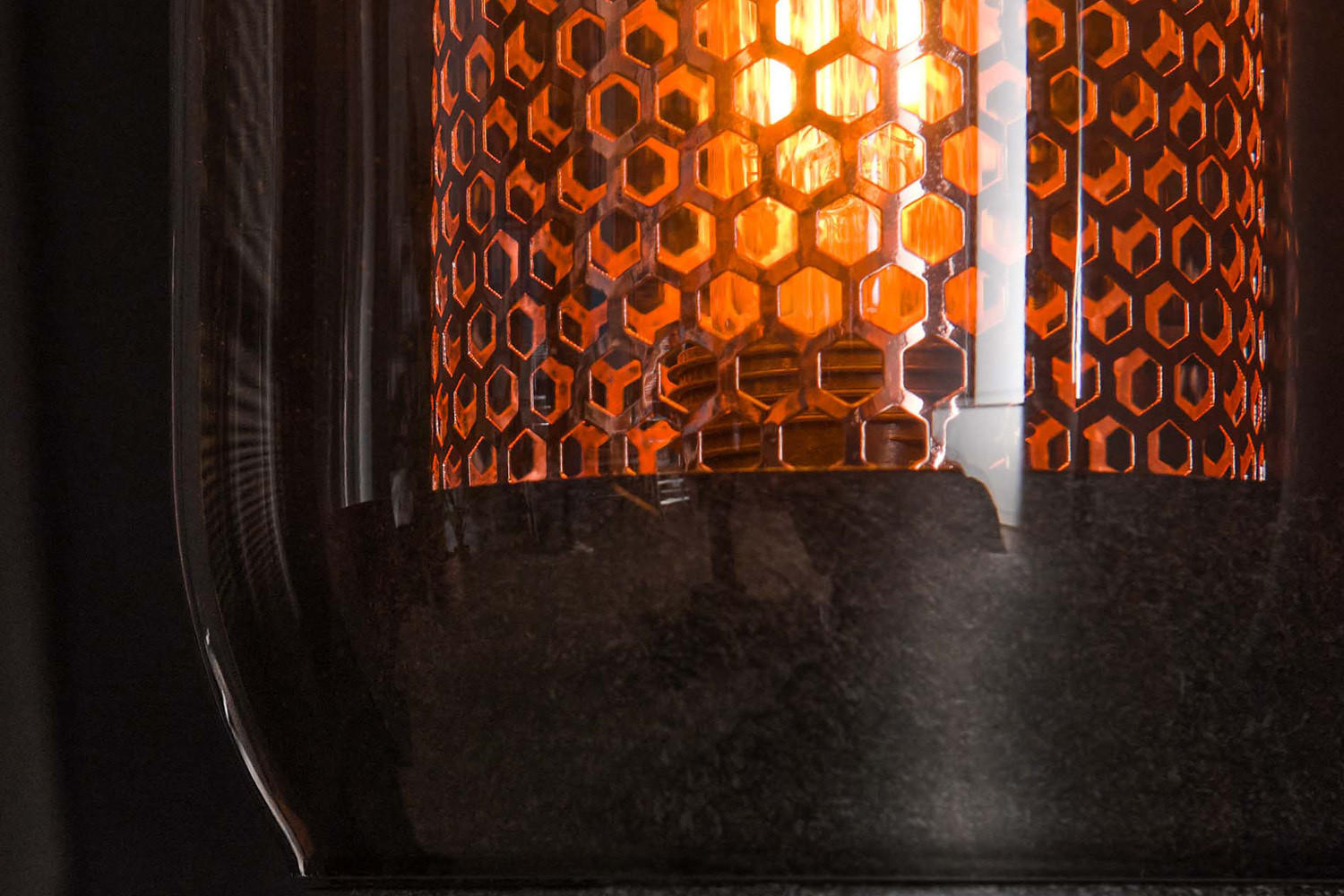 TISCHLAMPE TRIEST Schwarz Glas - Schwarz, Glas (15/15/50cm) - KAWOLA